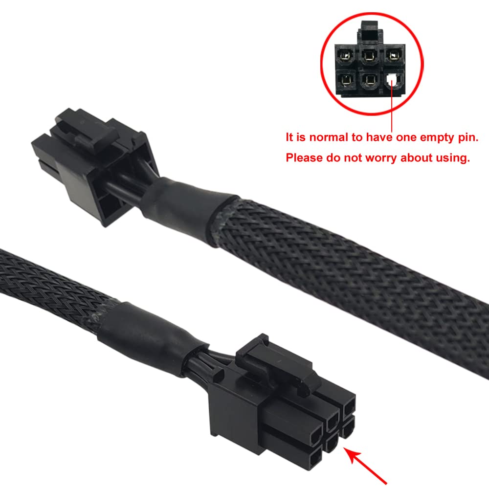 Câble Alimentation SATA 6 Broches Vers 3 X 15 Broches - Compatible Seasonic/Antec - Pour Mining Et Disques Durs - 2