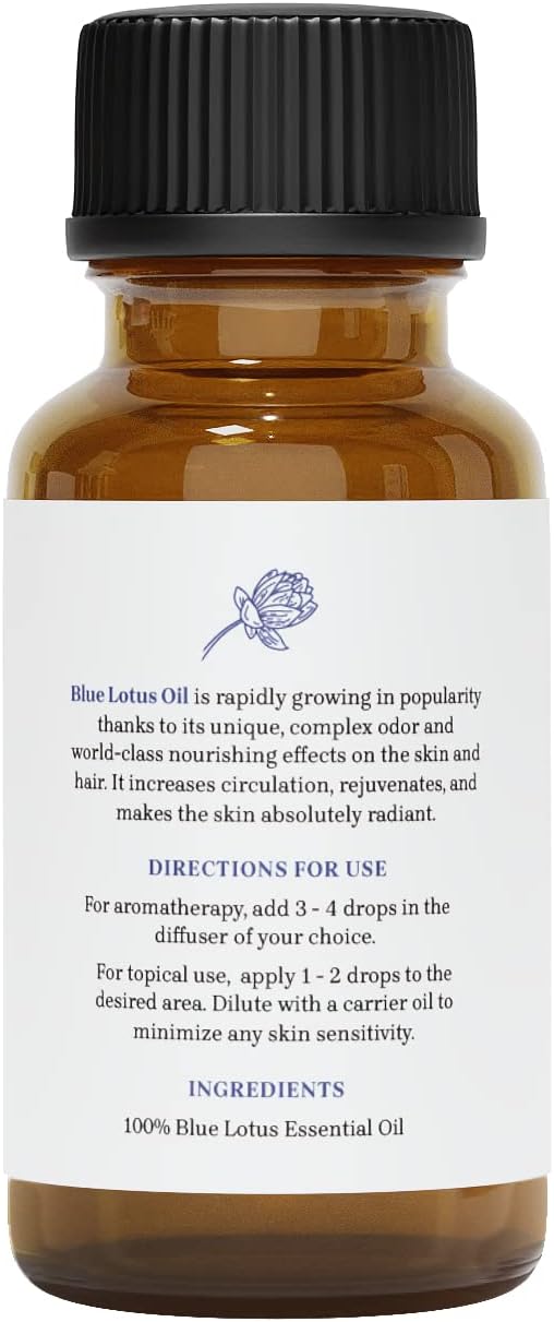 Blue Lotus Essential Oil - Premium Grade Essential Oil (1 oz.) | for Aromatherapy, Soaps, Lotions, & Candles | Vegan & Cruelty Free | Premium Packaging with Dropper - Image 7