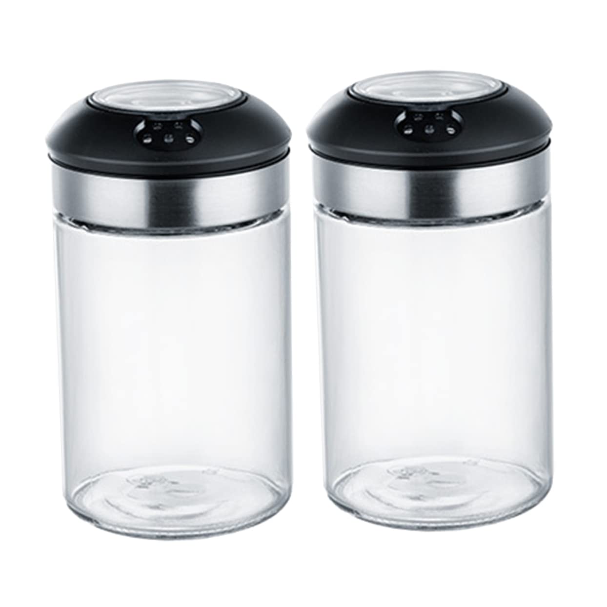Alipis 2pcs Boxes Spice Jar Condiment Holder Condiment Pots Sealed Container Honey Dispenser Salt Jars Kitchen Seasoning Jar Kitchen Seasoning Pot Spice Storage Bottle Stainless Steel