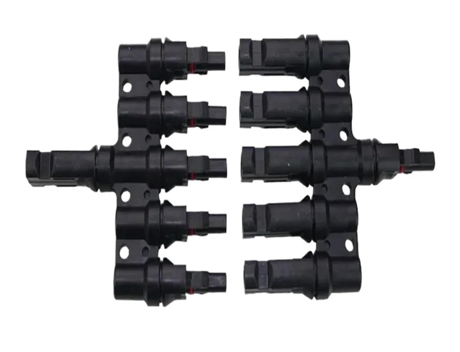 TY Branch Photovoltaik-Stecker 1000 V 30 A PV 2/3/4/5/6 auf 1 Zweig Photovoltaik-Stecker weiblich für PV MC-Kabel, 1 Paar (Y5)