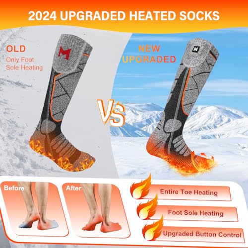 Mrawarm Heated Socks, Mrawarm 5V 6000Mah Rechargeable Heated Socks For Men Women thumb #5