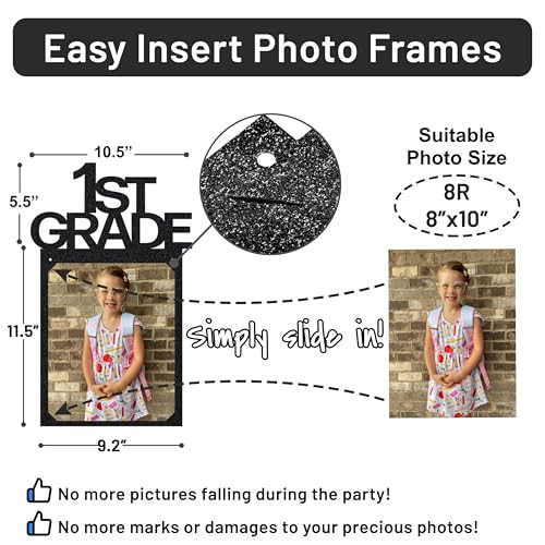 Image of PartyHooman Graduation Photo Banner K-12, Kindergarten to 12th Grade for Middle /Junior, High /Senior Graduation Decorations 2026 | Class of 2026 Party Decorations |Pictures Party Supplies (Pre-strung)