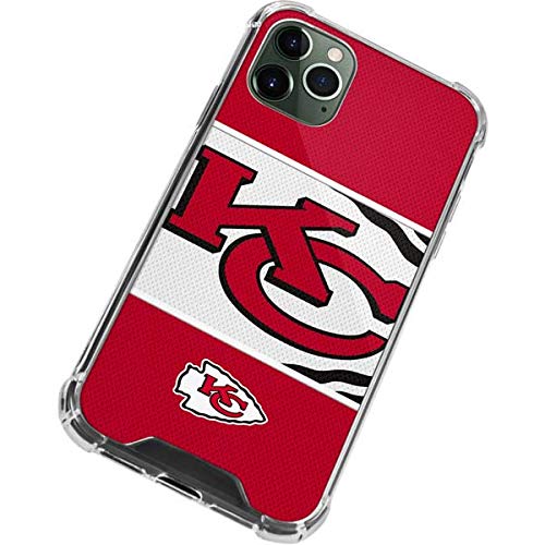 Skinit Clear Phone Case Compatible with iPhone 12 Pro Max - Officially Licensed NFL Kansas City Chiefs Zone Block Design