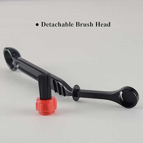 Vista 11 de CAFEMASY - Juego de cepillos de limpieza para máquina de café expreso, 2 piezas de cepillo de limpieza de café con cuchara y 2 cabezales de cepillo