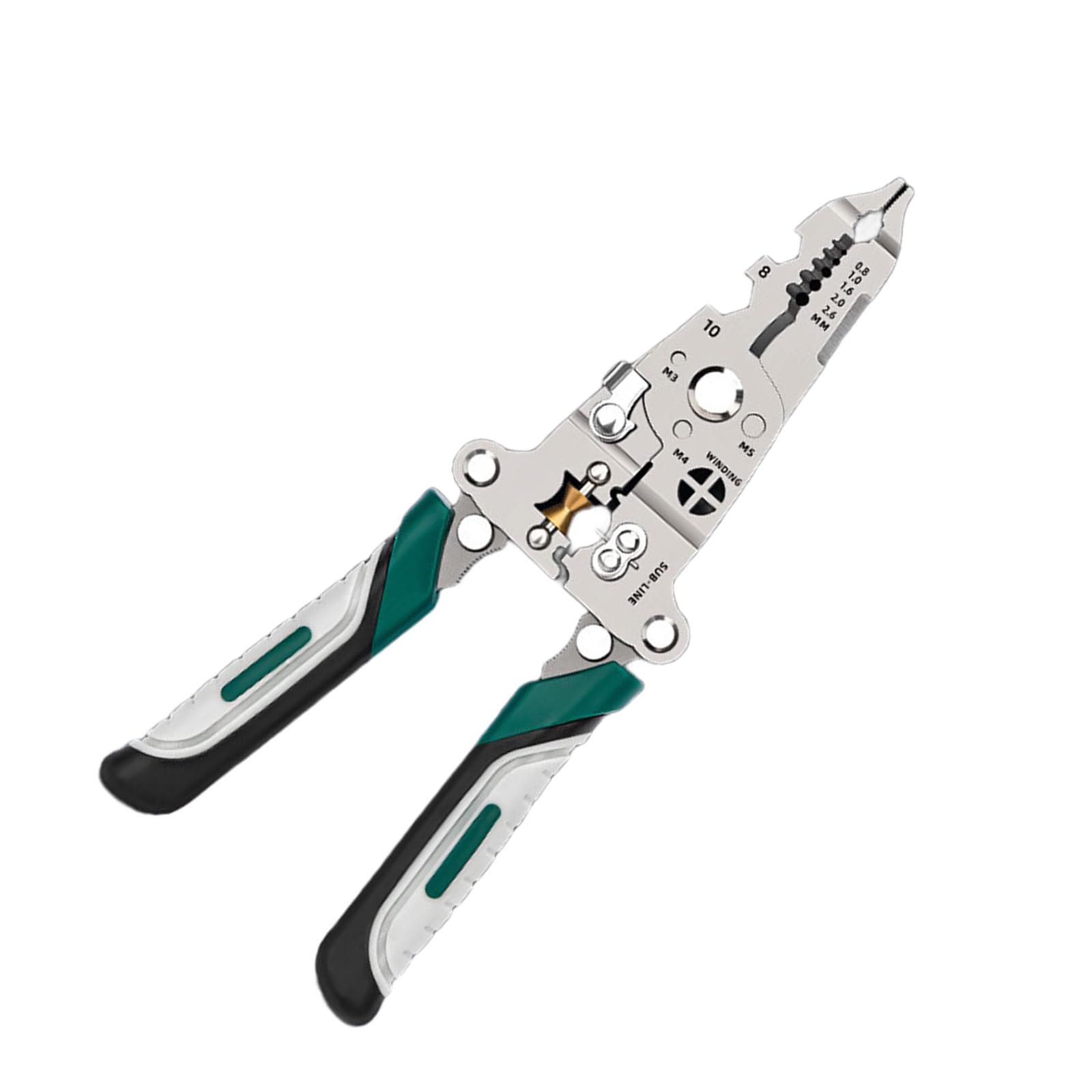 Msioytog B Electric Stripping Pliers Cutter Tool Efficient Wire Cutting & Stripping For Home Maintenance Smooth Function Switching Wire Stripper Crimper Cutter