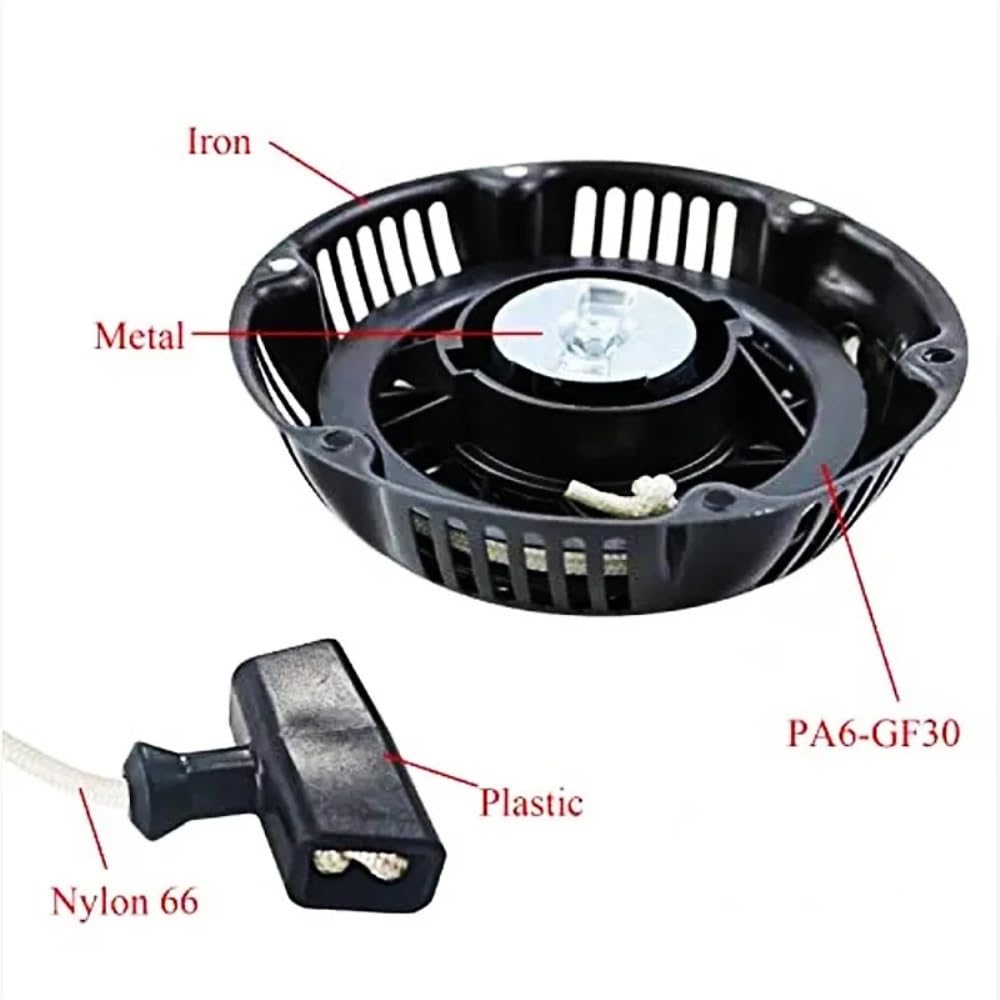 Arranque de Retroceso de plástico Compatible con Motores de Gasolina CR2100 25T2 XR2100 25T3 de 13,5 HP y 420 CC (797747)