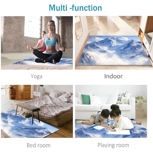 Tapis robuste antidérapant de 80x120cm et lavable pour l'entrée