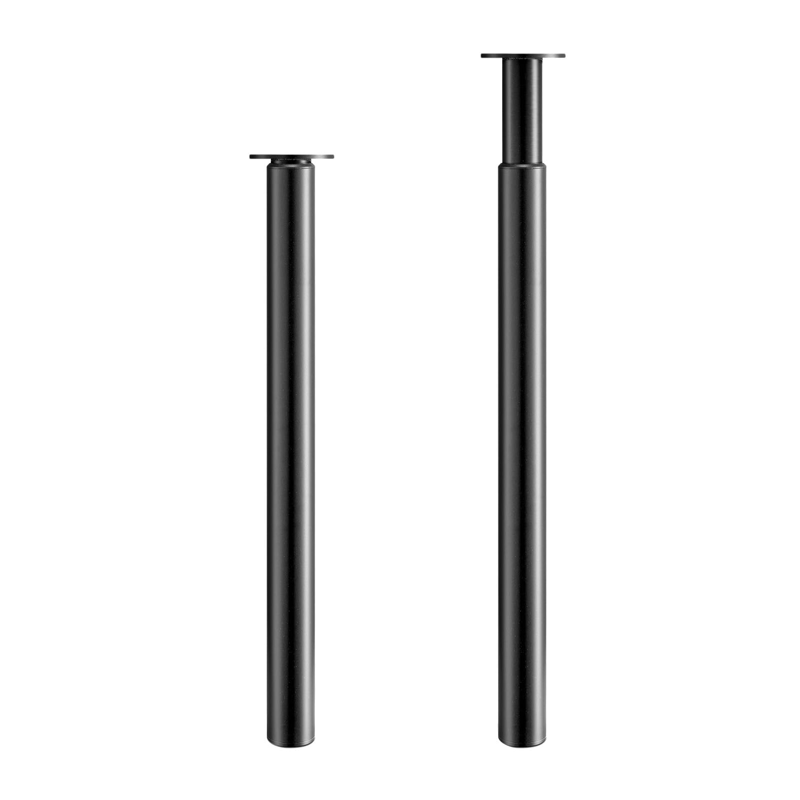 ARATERVIO Verstellbare Möbelbeine aus Edelstahl – Höhenverstellbare Tischbeine 710–1100 mm, Ø60 mm, rutschfeste Basis, Robuste und Langlebige Tischbeine für Küche