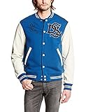 Absolut bequeme, trendige Jacke aus der Kollektion von Diesel Merkmale: Modell: J-WHO GIACCA Farbe: Blau Material: 80 % Baumwolle / 20 % Polyester Details: Mit Druckknöpfen zu schließen Seitliche Eingrifftaschen Rippbündchen an Kragen, Saum und Ärmel Aufgestickte Logos an Vorder- und Rückenteil