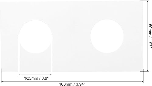 Miniatura 2 de PATIKIL 2 x 2 monedas, paquete de 50 soportes de cartón de 0.906 in, soportes de monedas de papel para coleccionista de suministros de colección de