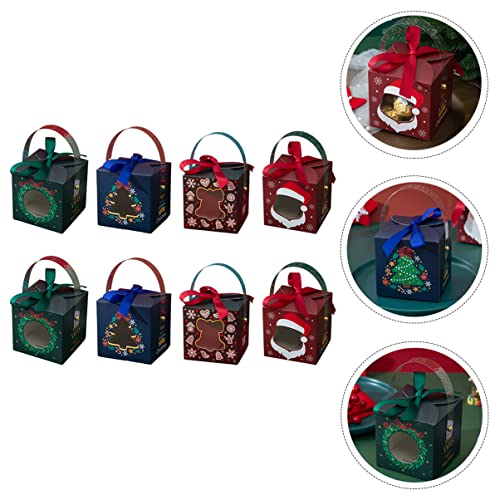 Cabilock 24 peças Casa de Natal Pequeno Adorável para Manuseio Chique Favor Véspera Presentes Sacos