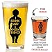 I Drink And I Know Things Beer Glass With Complimentary Shot Glass - Game Of Thrones Merchandise | Tyrion Lannister Funny Novelty Mug