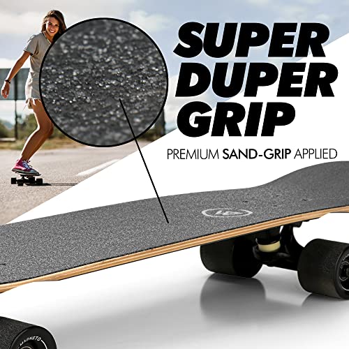 Magneto Mini Cruiser Skateboard Cruiser | 27.5" X 7.5" | Short Board | Canadian Maple Deck - Designed For Kids, Teens And Adults (Tiki) #TOP1