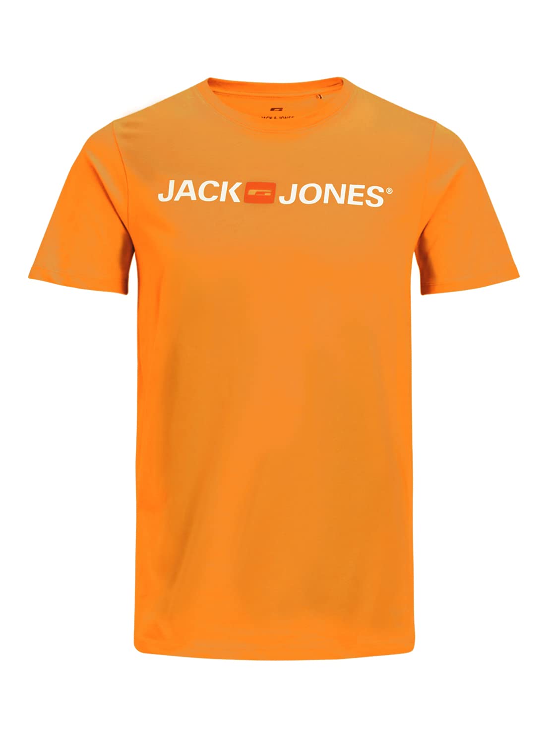 JACK & JONES Herren JJECORP Logo Tee SS Crew Neck, Dark Cheddar/White - REG, S