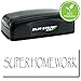 Large Pre-Inked Super Homework Stamp (Black Ink)