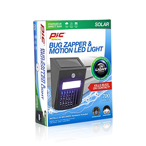 Pic Solar Motion Led & Bug Zapper, Black (3 Pack) #TOP6