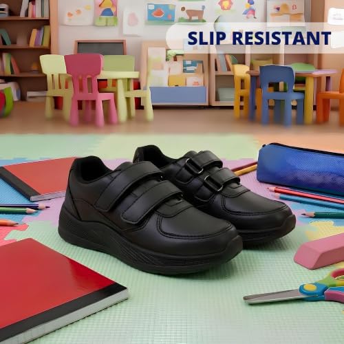 Image of French Toast Boys Dress Shoes Casual Strap Uniform School Shoes for Boy Sizes 5-10 Toddler / 11-12 Little Kid