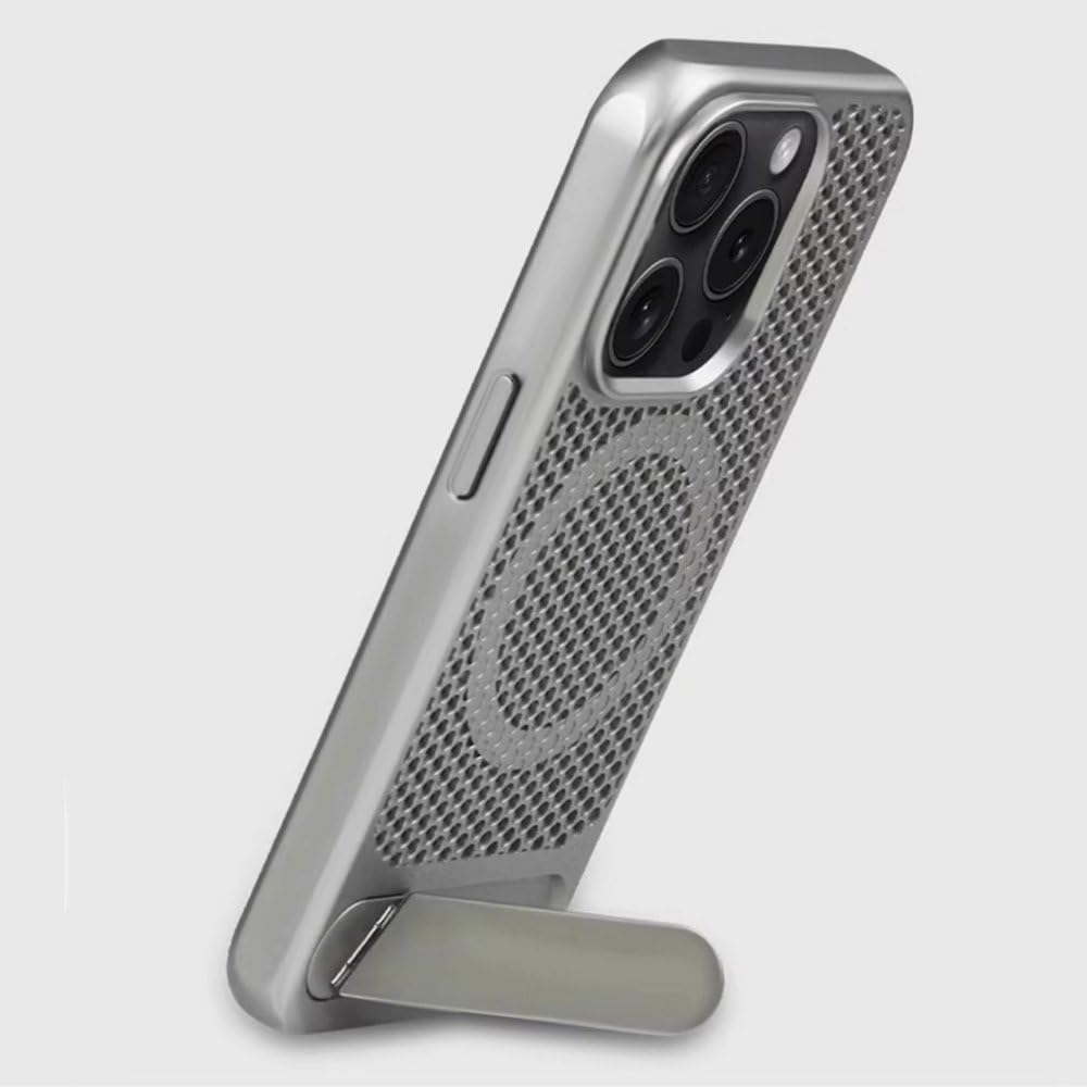 Luksusowe etui chłodzące z siatki o strukturze plastra miodu do iPhone'a 17 16 15 14 13 12 Pro Max 17 Air 16 15 14 Plus z bezprzewodowym ładowaniem, niebieskie, do iPhone'a 13 Pro