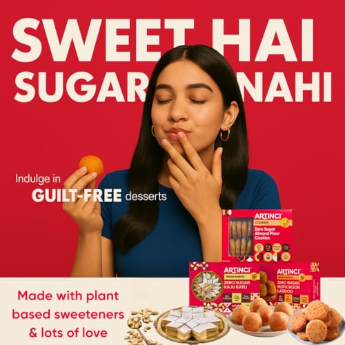 Image of Artinci Coconut Cookies (185g X 2 packs), Sugar Free Biscuits for Diabetic Patients, No Maida, No Palm Oil, Low Carb Digestive Biscuits, Healthy Snack