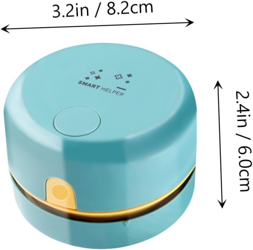 Mini Keyboard Vacuum Cleaner Portable Desk Dust Collector USB Rechargeable Table Cleaner for Office and Home Green