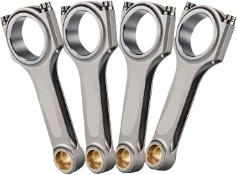 4X H Beam Connecting Rods Compatible with Celica MR2 4AGE AE86 GTS 2000 Conrod Floating Shot Peen EN24 Engine Rods