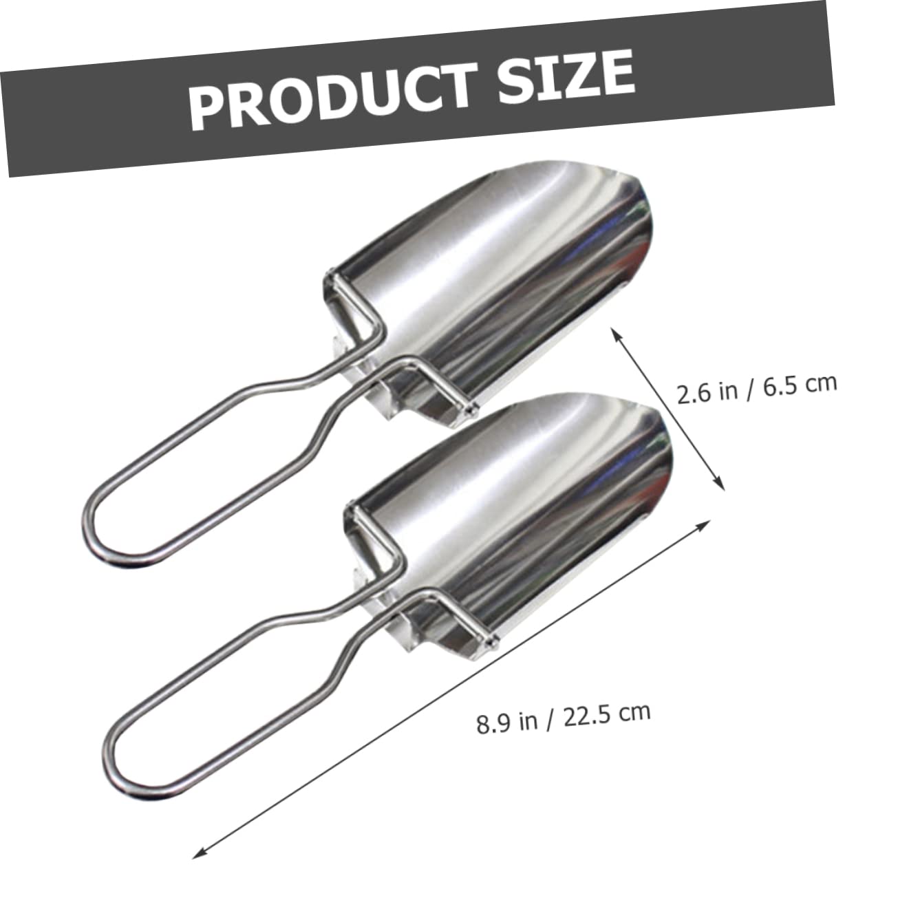 TOYANDONA 2 Sätze Faltbare Camping Schaufel Robuste Gartenwerkzeuge Für Outdoor Aktivitäten Mini Gartenschaufel Zum Graben Jäten Und Entfernen Von EIS Tragbar Und Leicht 2 Stücke * 2