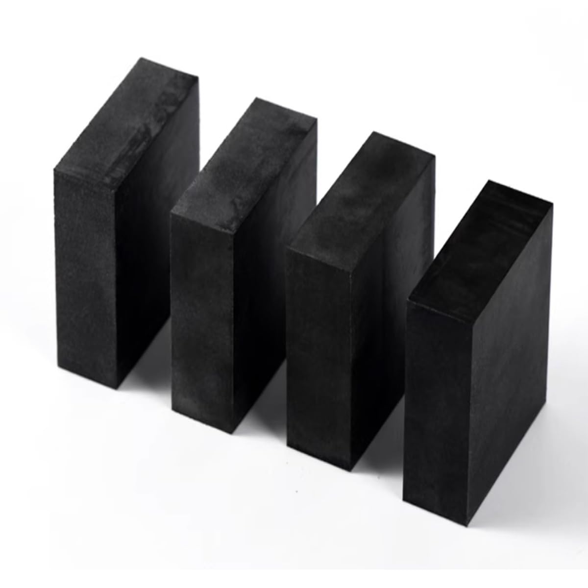 Almohadillas antivibraciones de Goma Maciza, Estera amortiguadora antivibración elástica de 4 Piezas, for Muebles, electrodomésticos, Uso en construcción y Transporte(10L x 5W x 5Th cm)