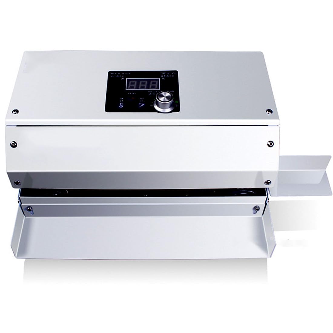 ASerZenith Automatic Plastic Bag Heat Sealing Machine, 300W 6M/Min Continuous Band Sealer, 10Mm Seal Width With Temp And Speed Adjustment, For Plastic Film