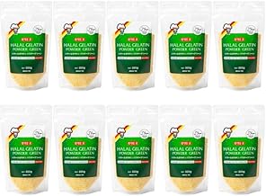 Halal Gelatin Powder Green, 10.1 oz (300 g) / 10 Pieces