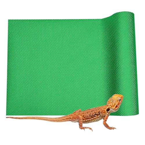 Image of Bearded Dragon Tank Accessories, 120 Gallon Reptile Terrarium Mat Liner, Bearded Dragon Substrate for 4x2x2 Reptile Enclosure, Green