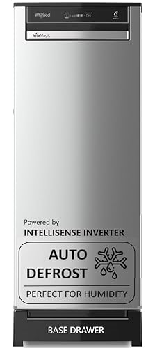 Whirlpool 192 L 4 Star Vitamagic PRO Frost Free Direct-Cool Single Door Refrigerator (215 VITAMAGIC PRO ROY 4S Aura Steel-Z Fridge, Silver, Auto Defrost Technology)