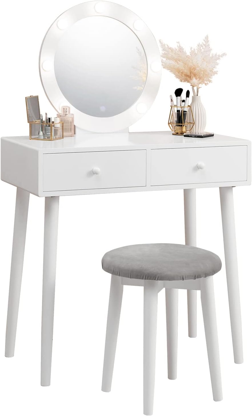 LOWYA［幅60]チェストドレッサー コンパクト 収納 鏡台