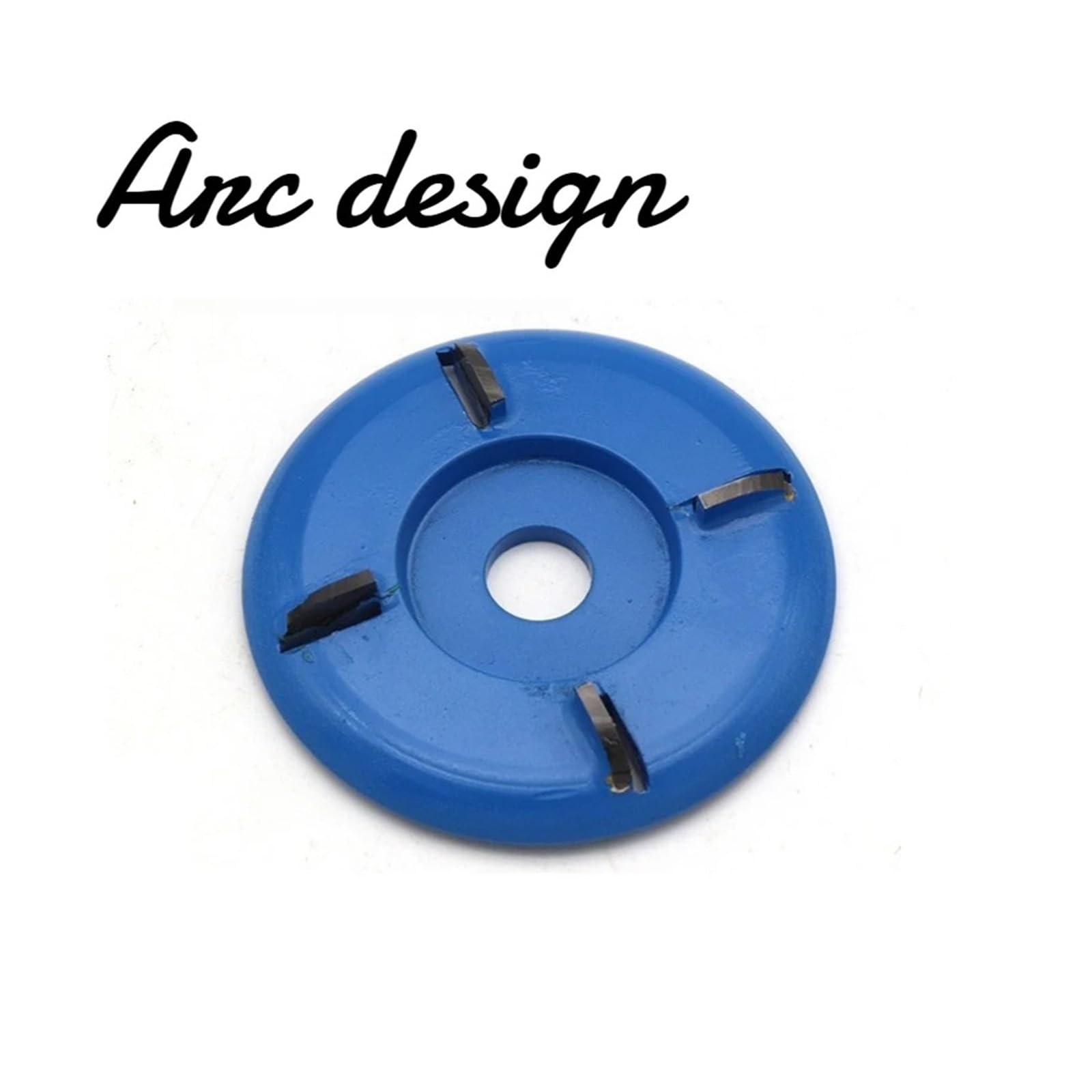 Disco de tallado de dientes múltiples de 90 mm | Fresa de dientes curvos/planos, for amoladora angular(5 tooth curved blue)
