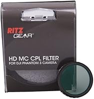 Vista 1 de Ritz Gear™ Filtro protector HD MC CPL para DJI Phantom 3 Professional y cámara de drones avanzada