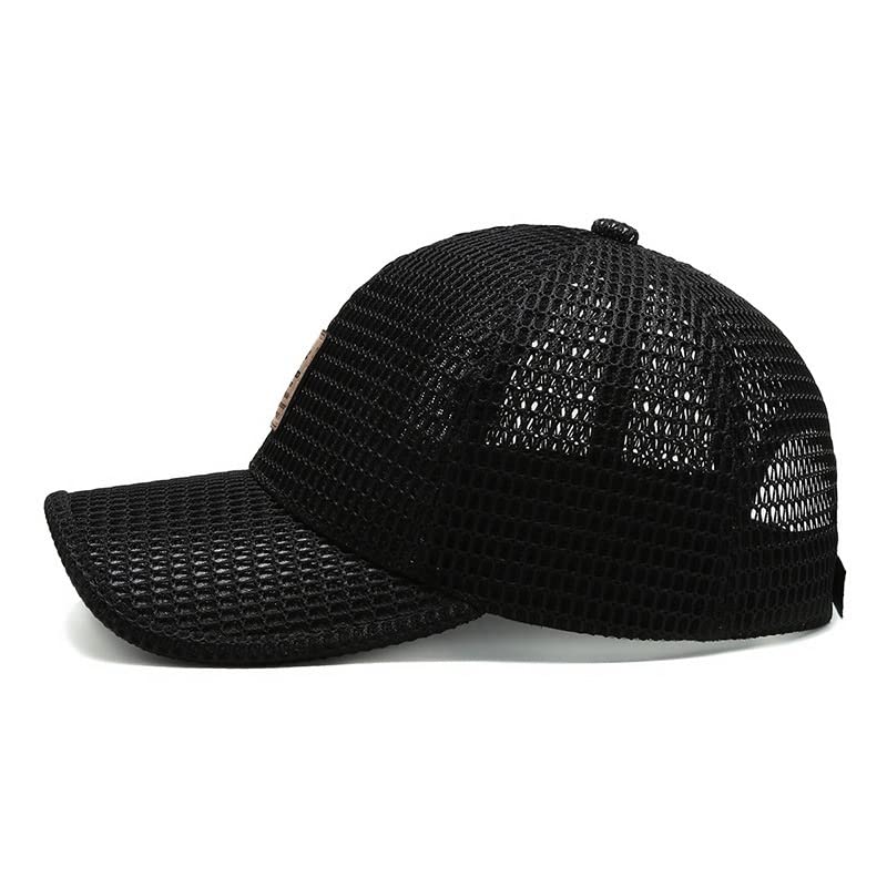 Casquette de baseball en maille respirante à rabat solaire pour le sport