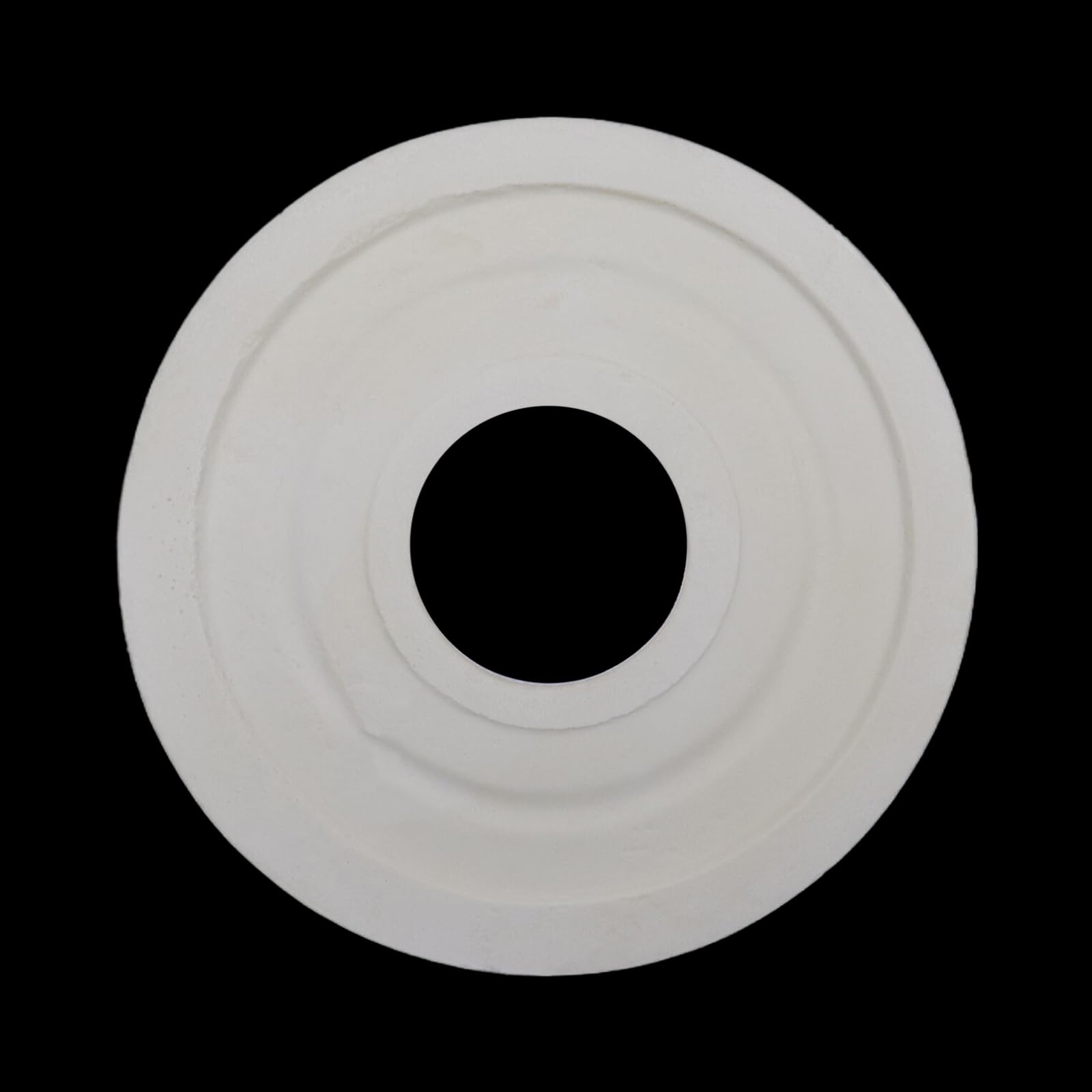 HEVSTIL White Ceiling Medallion PU for Light Fixtures 12"OD x 3.94"ID — Amazon image 4