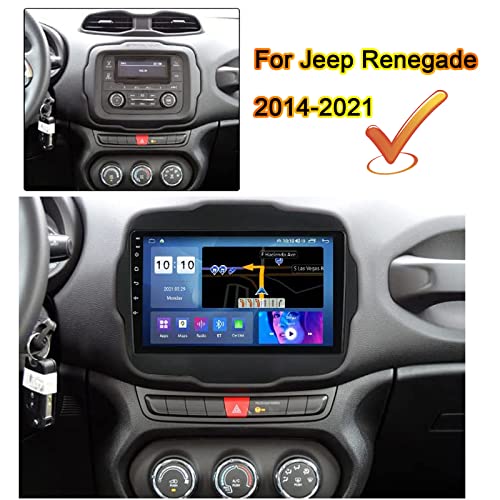 Pantalla multimedia de 9 pulgadas para Jeep Renegade con receptor Bluetooth y DSP 3
