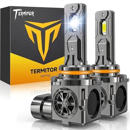 Image of Termitor 9006 /HB4 Light Bulbs, 55,000LM 15X Super Brighter Driving Light | 1:1 Halogen Size, 85,000Hrs Lifespan, 6500K White, Plug and Play Driving Light Bulbs, Canbus Ready, Pack of 2