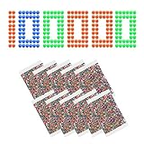 Water Balls Beads Refill Ammo (7-8 mm,10 Pack,10000 Pieces Per Pack),Gel Splater Ball Blaster Bullets Made of Non-Toxic Eco Friendly Water Ball Compatible with Splatter Gall Gun,Mix Colour