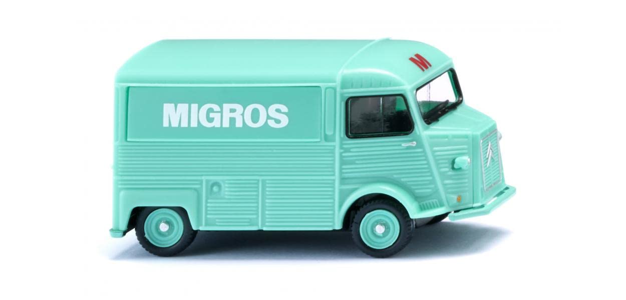 Wiking 026207 H0 Citron HY Sales Car Migros Mint Green Gauge HO 1:87 Citroen