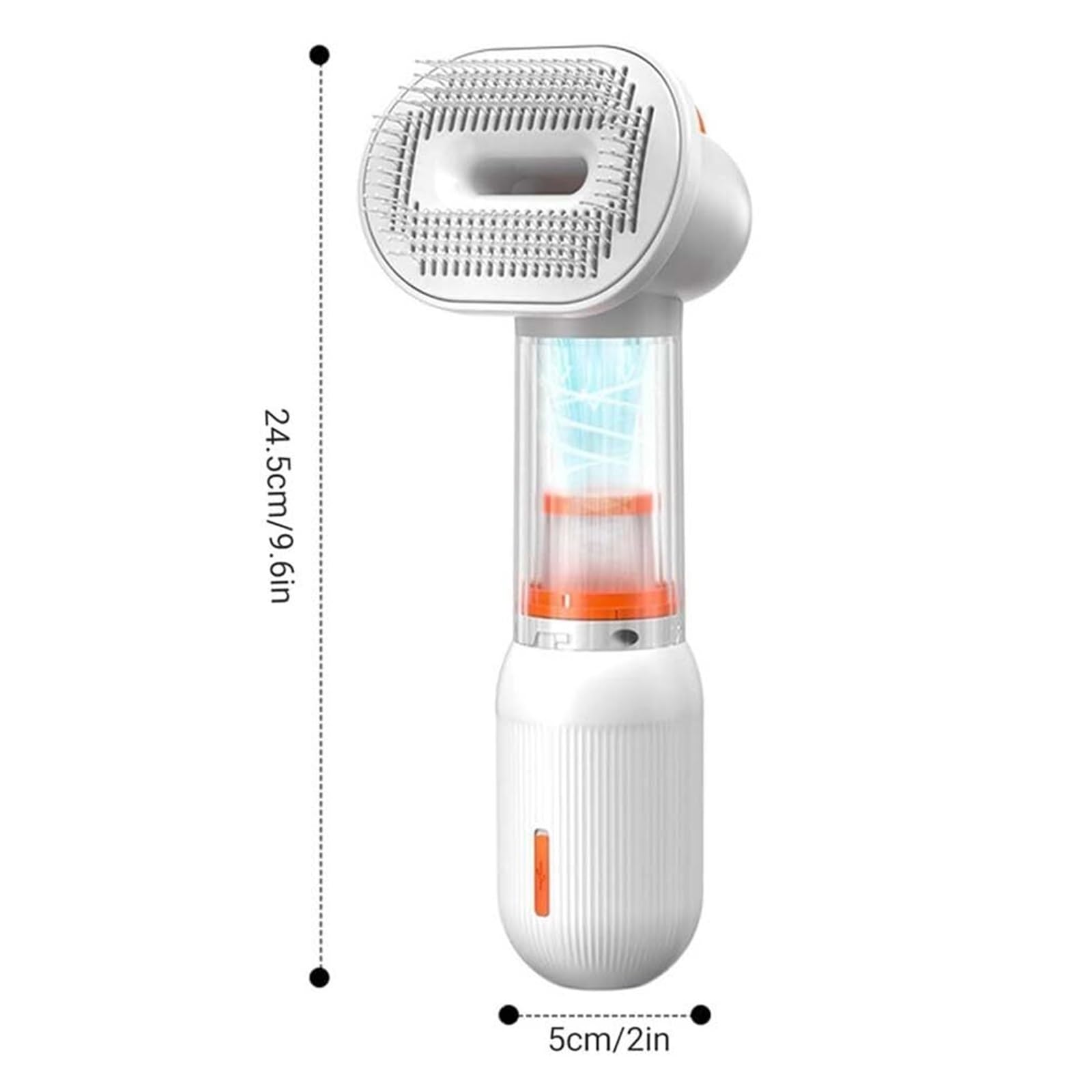 Spazzola For Aspirapolvere For Cani For Toelettatura 4 In 1 | Design senza fili autopulente, strumento di toelettatura for capelli corti e medi