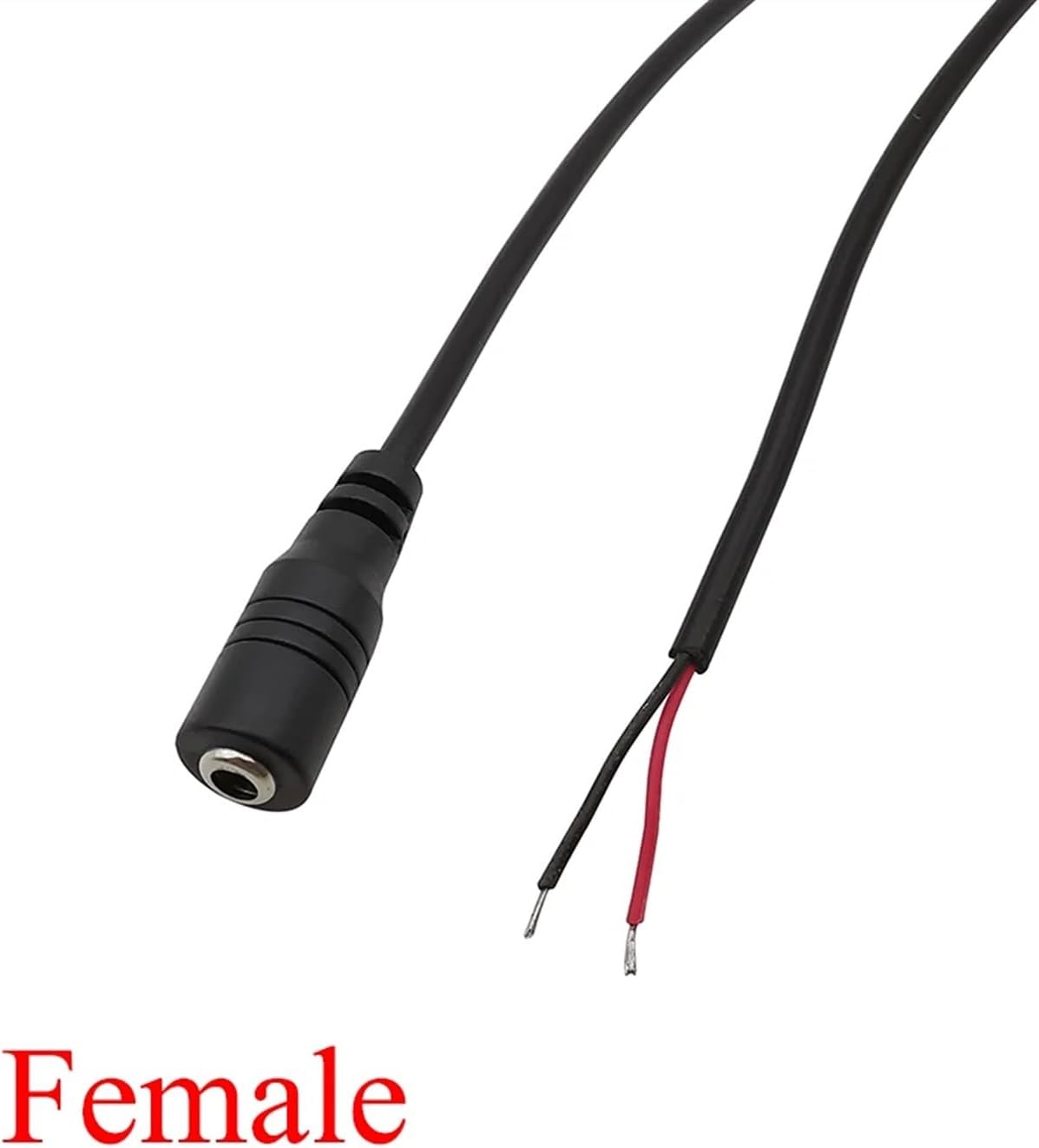 2/5Pcs 3.5 x 1.35mm DC Male Female Power Cable Connector Extension Wire 30CM(Female,5Pcs)