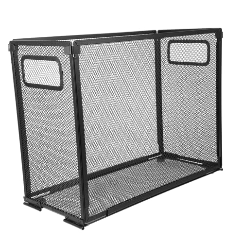 Gogogmee File Organizer for Desk Mesh Document Storage Rack Multi Functional File Holder for Office Supplies Compact Books Magazines Storage Desktop Organizer for Efficient Workspace