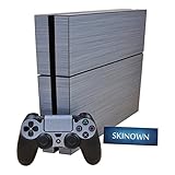 SKINOWN? PS4 Skins Sliver Wood Grain Sticker Vinly Decal Cover for Sony PS4 PlayStation 4 Console and Controller