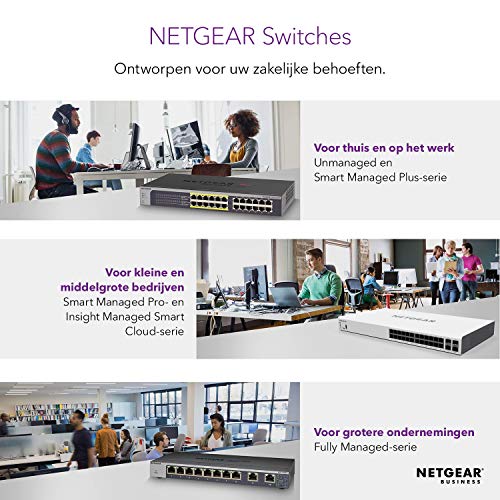 NETGEAR-Switch-Ethernet-de-8-puertos-GS308E-Switch-Gigabit-Smart-Plus-hub-Ethernet-metalico-de-sobremesa-negro