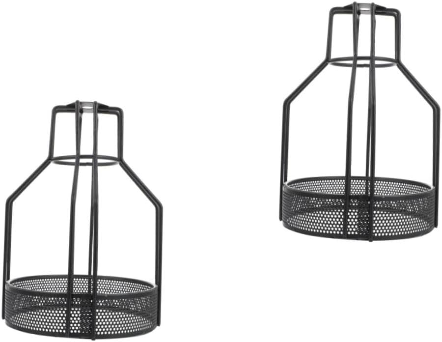 MAGICLULU 2pcs Industrial Wire Lampshade Lamp Guard Vintage Covers Pendant Wire Lamp for Chandelier Ceiling Pendant
