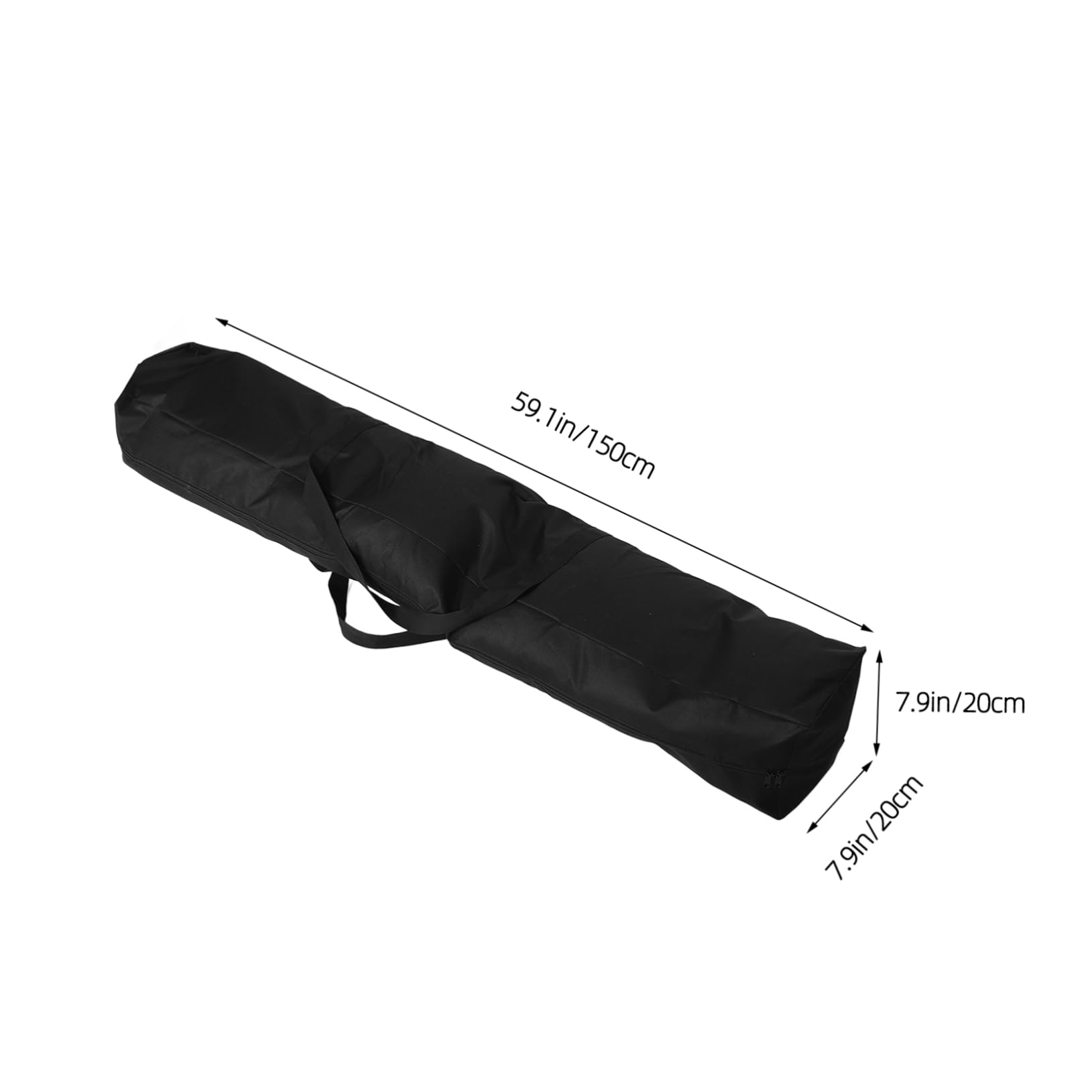 Happyyami Borsa da Campeggio Leggeri Grande Capacità Nera Oxford e Pvc Accessori Camper Scomparti Multipli per Attività All'aperti