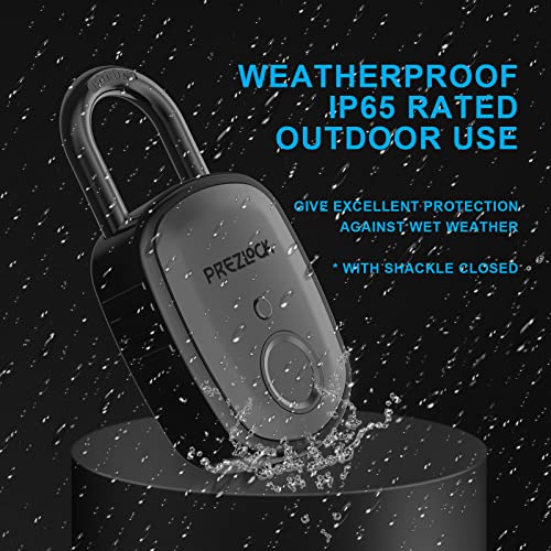 Smart Fingerprint Padlock with Key, Biometric Padlock with APP, Suitable for Outdoor and Heavy Duty, IP65 Waterproof. - Image 6