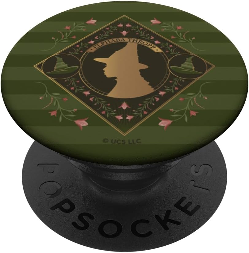 Wicked Elphaba Enchanted Brooms Silhouette PopSockets PopGrip for MagSafe