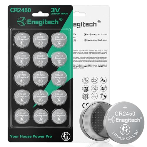 Enegitech CR2450 3V Pilas de Litio 15 Pack miniatura 1